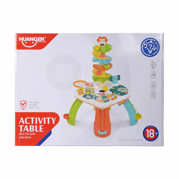 Huanger Multi-Function Plastic Activity Table With Music Lights