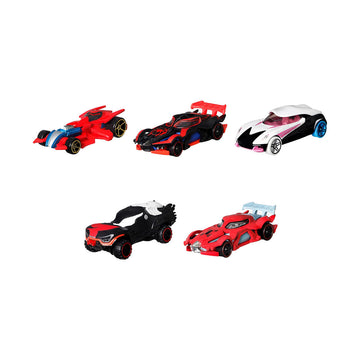 Hot Wheels Spiderman Character Cars Set