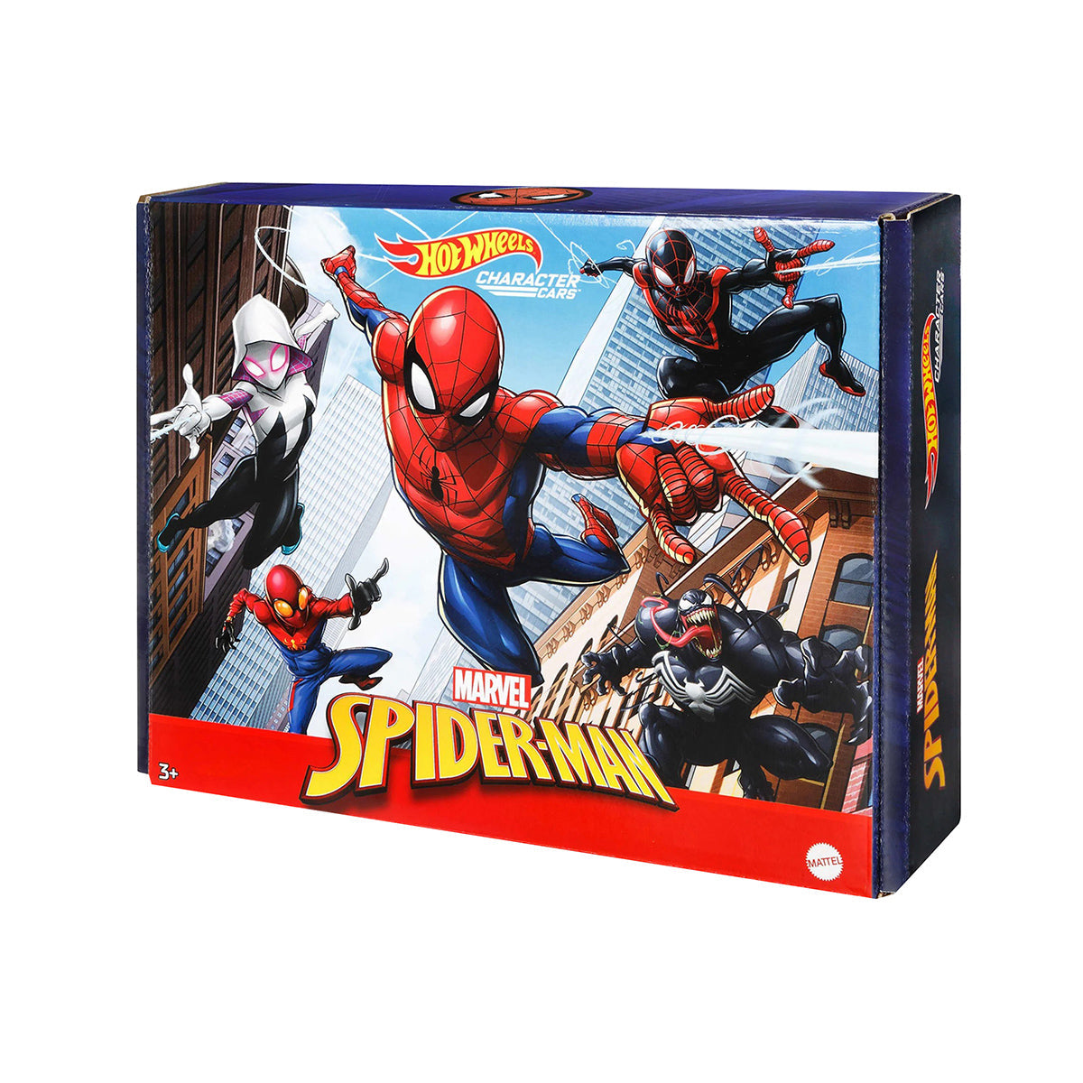 Hot Wheels Spiderman Character Cars Set