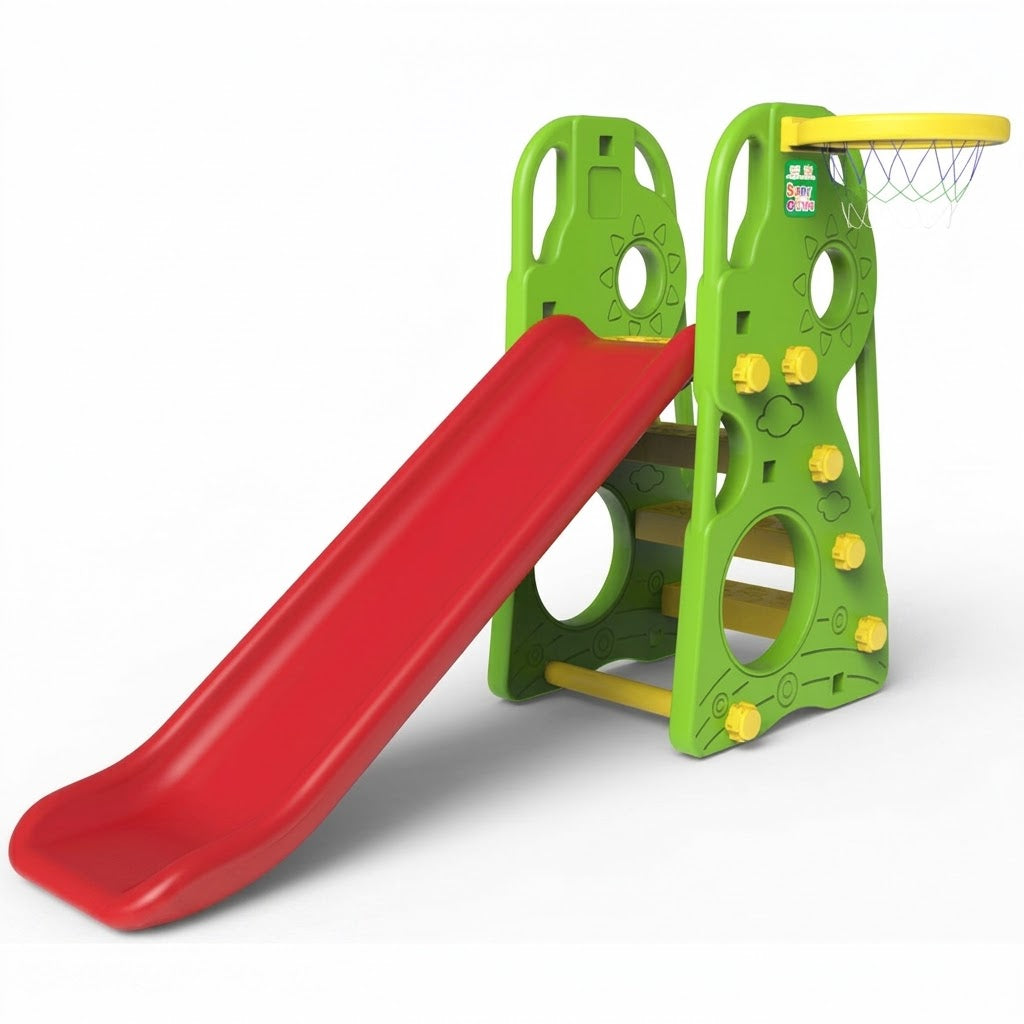 Kids Multi-Activity Slide with Basketball Hoop - CHD-100