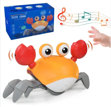 Electric Induction Cute Crab – Fun Interactive Crawling Toy - QC-1Y