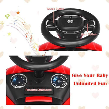 Kids Ride On Push Car with Horn and Music