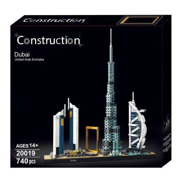 LEPIN 20019 Dubai Skyline Building Blocks Set 740PCS