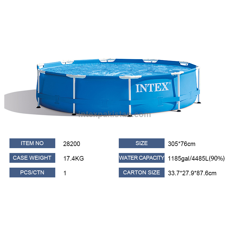 INTEX Round Metal Frame Pool (10ft X 30in)