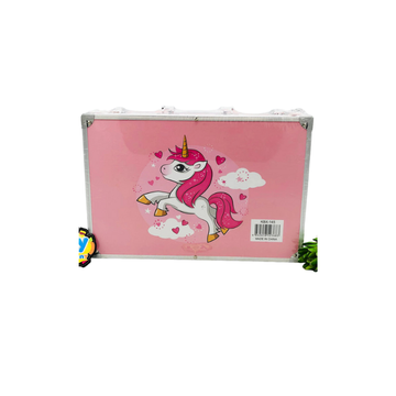 145Pcs Premium Unicorn Themed Kids Painting Kit Briefcase