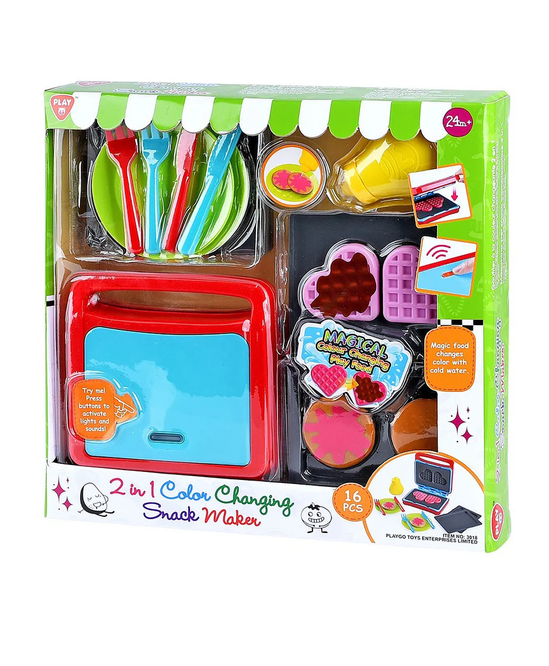 Playgo 2 IN 1 Color Changing Snacks - 16 Pieces