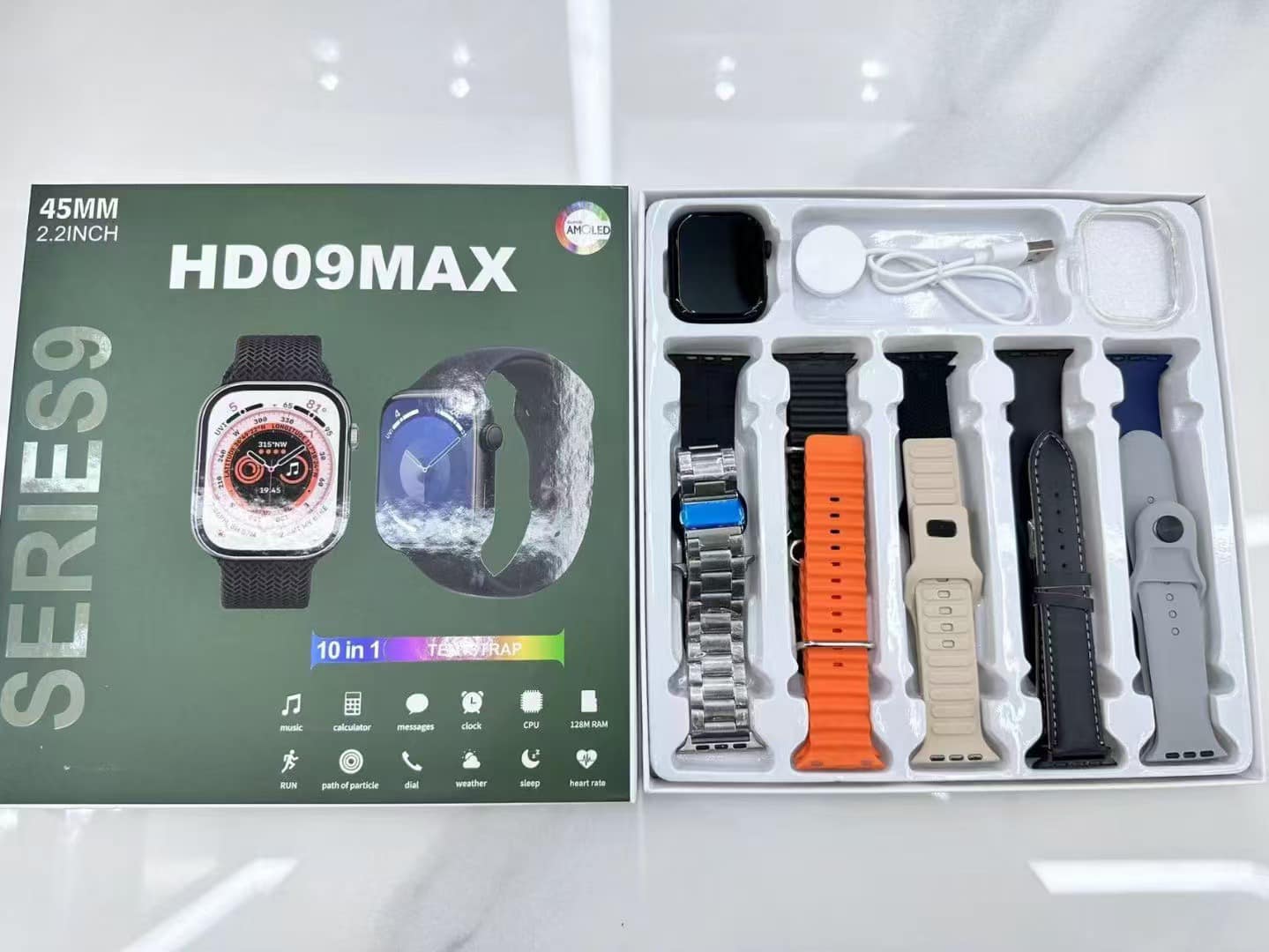 Series 9 HD09 Max Smart Watch 5 in 1 straps
