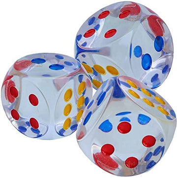 6-Sided Transparent Dice