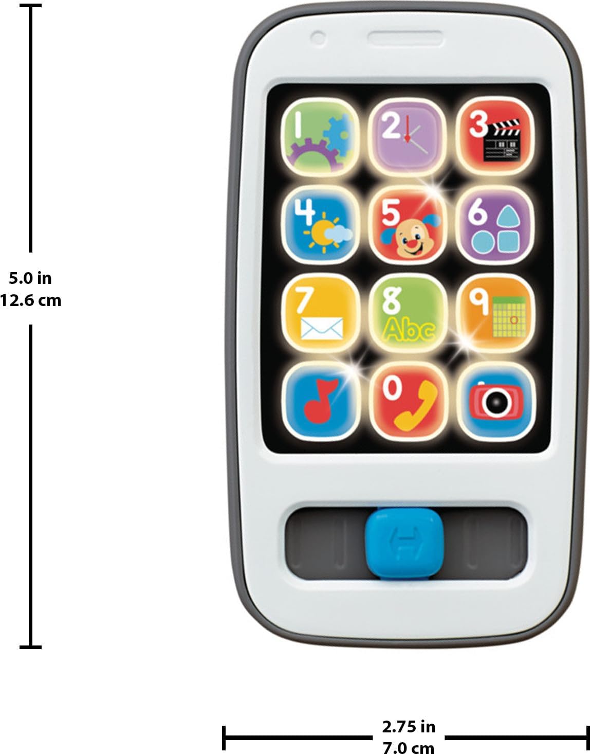 Fisher-Price Smart Phone Toy for Toddler with Music Lights
