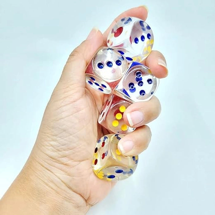 6-Sided Transparent Dice