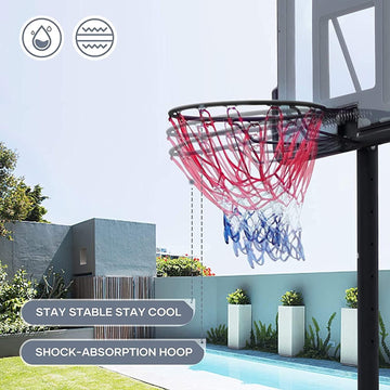 TECHPLUS 236 cm Adjustable Basketball Hoop Goal System