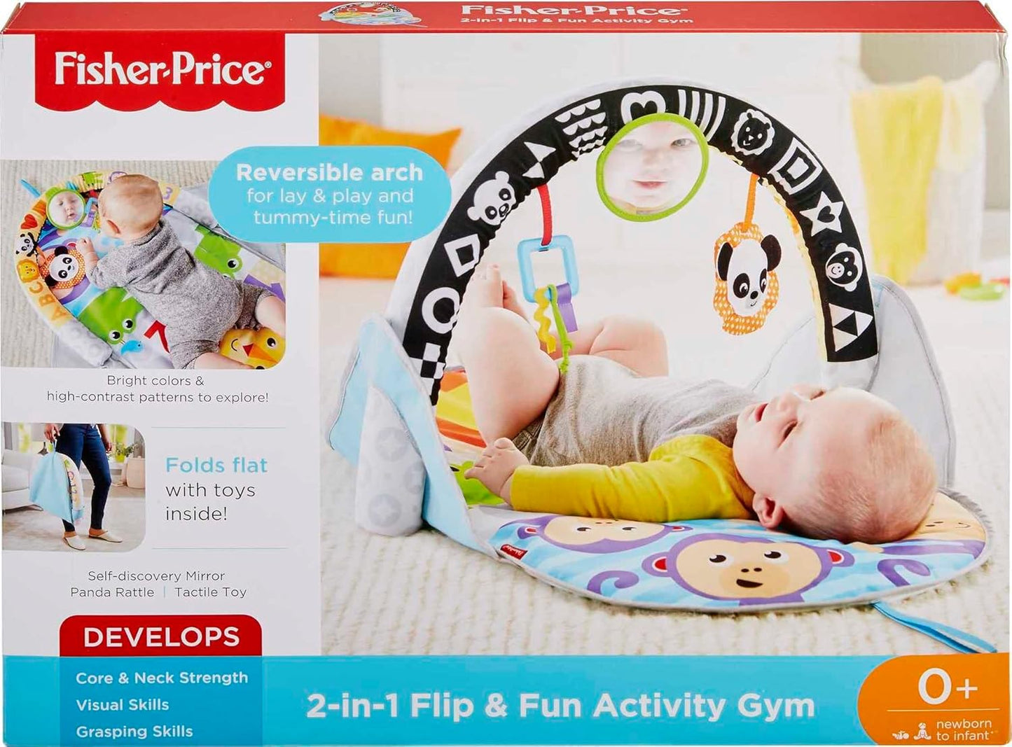 Fisher-Price 2-In-1 Flip & Fun Activity Gym