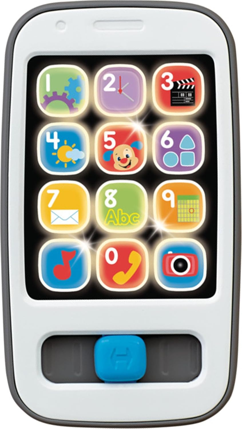Fisher-Price Smart Phone Toy for Toddler with Music Lights