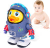 Baby Electric Space Duck Toy – Musical Walking & Dancing Duck with Lights and Sounds