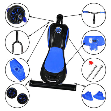 Tricycle Rider Push Car with Horn and Music for Kids