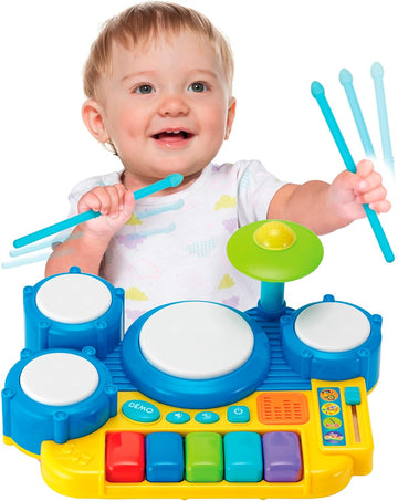 Winfun: Boppin' Beats Drum Set Keyboard with Lights & Sounds