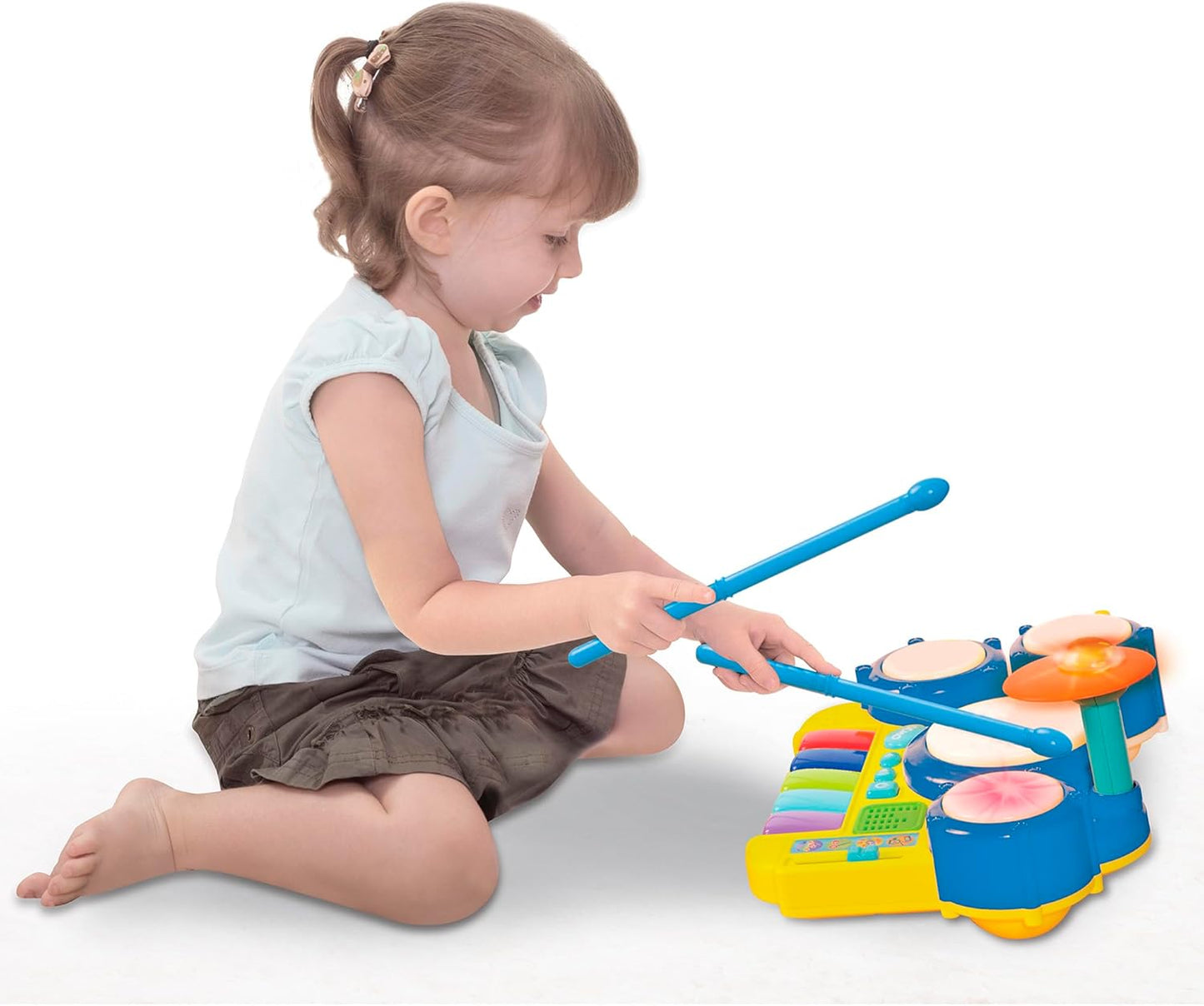 Winfun: Boppin' Beats Drum Set Keyboard with Lights & Sounds