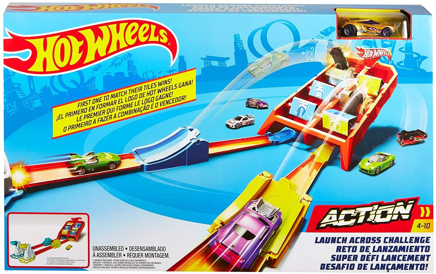Hot Wheels Crash & Score Flip Out Set, Multicolor (1 piece)