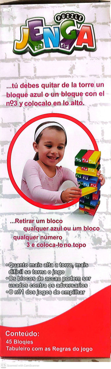 Plastic Jenga Puzzle Board Game