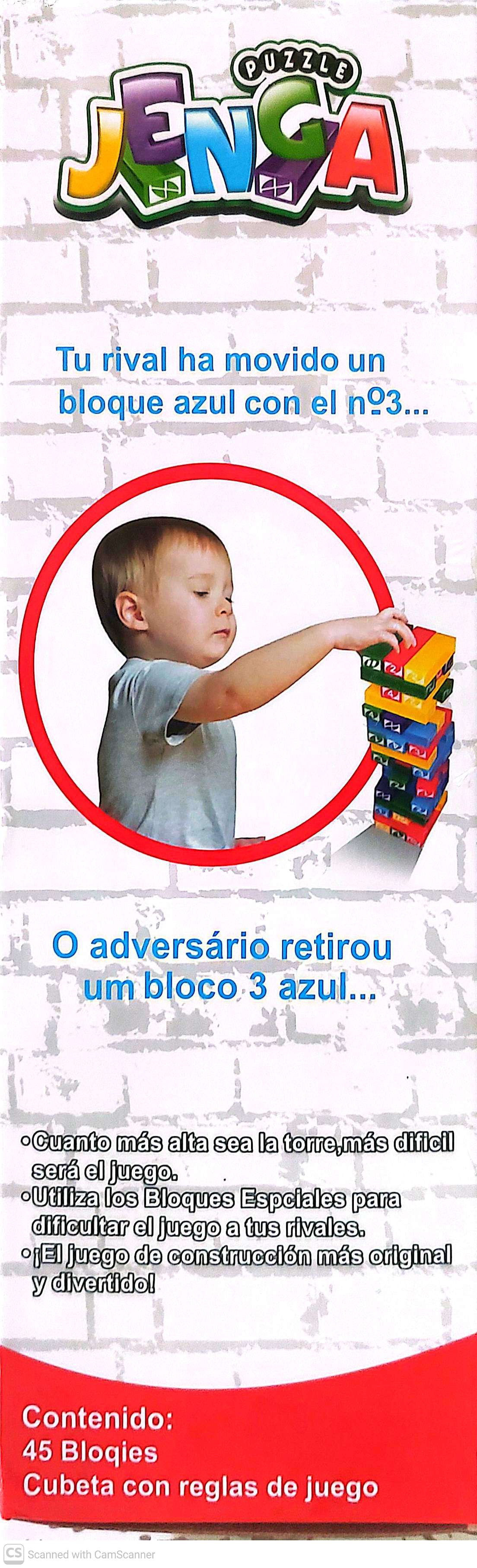 Plastic Jenga Puzzle Board Game