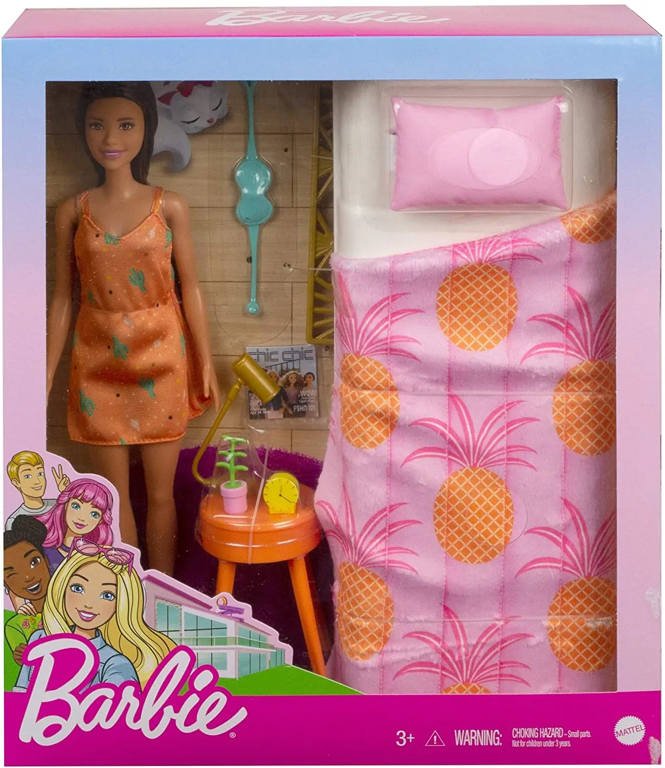 Barbie Bedroom Playset with Doll (GRG86)