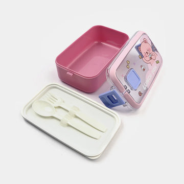 Plastic Lunch Box With Cutlery