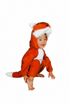 Kids Fox Costume With Jump Suit And Headset