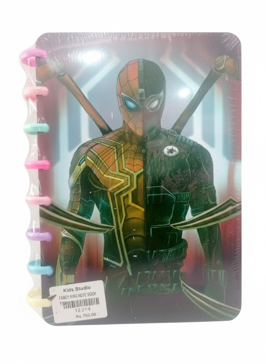 Fancy Ring Note Book - Spider-Man Edition