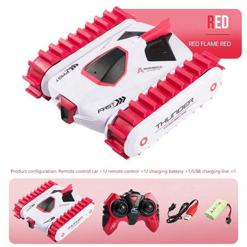 Amphibious 4WD Off-Road RC Car – Land & Water Stunt Crawler with 360° Rotation, Beach & Pool Tank Toy