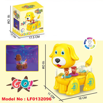 Battery Operated Dog Toy with Light and Music