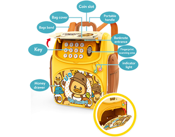 Kids Fingerprint Piggy Bank ATM