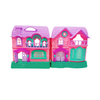 HAPPY FAMILY DOLL HOUSE WITH ACCESSORIES LIGHT AND MUSIC TOY FOR GIRLS