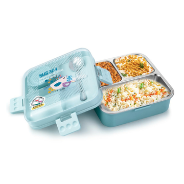 Lunch Box 2 Layer Stainless Steel Lunch Box