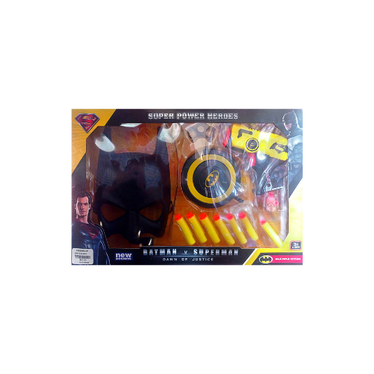Bat Man includes Mask - Soft Gun with Bullets and Protection Shield