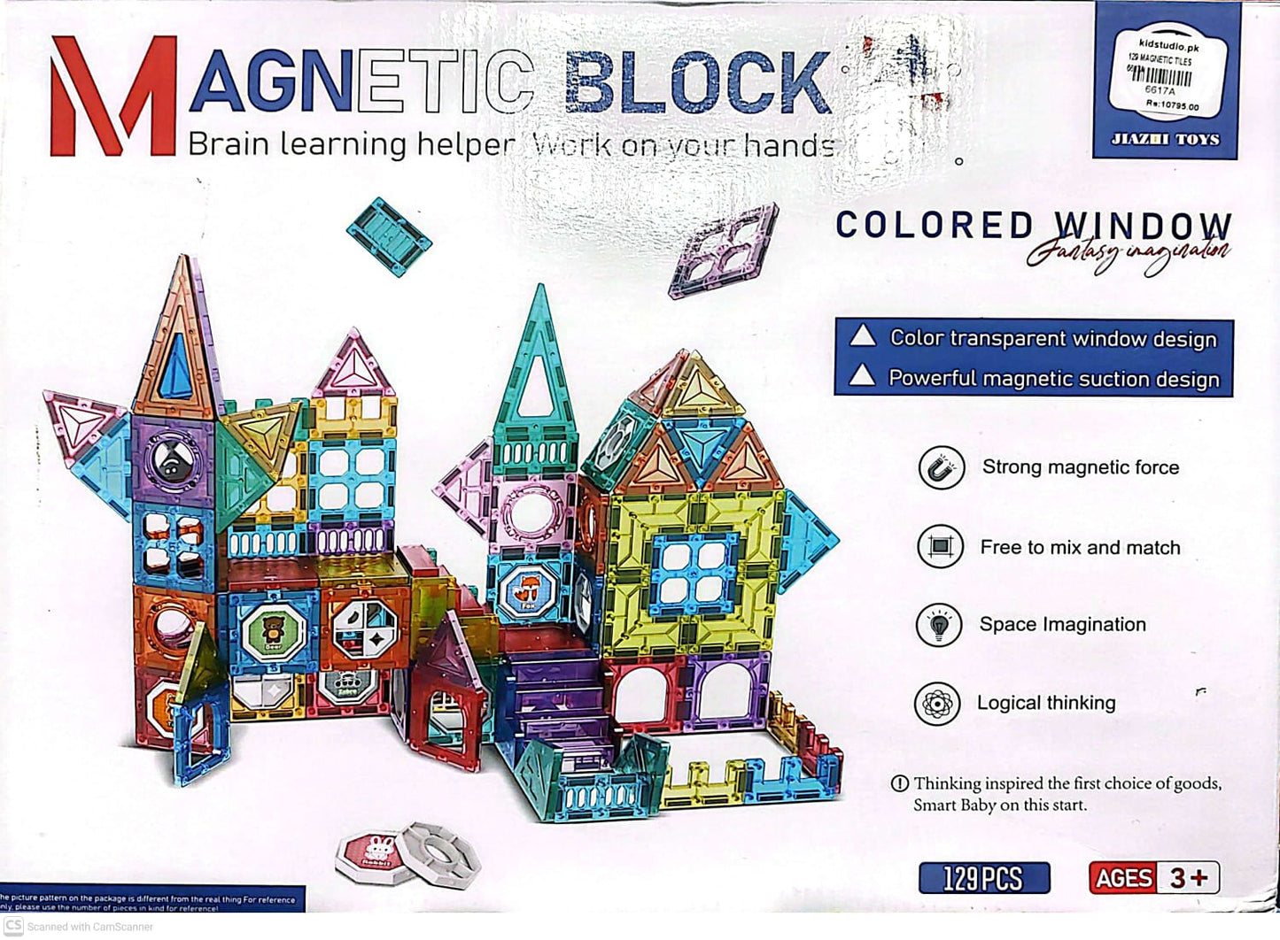 Magnetic Building Blocks | 129 Pcs