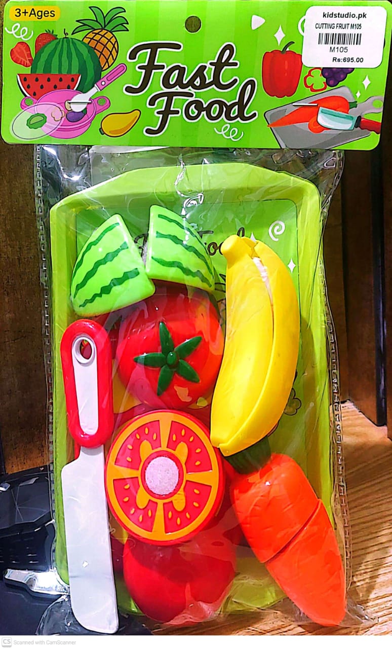 Kids Kitchen Toy – Fruit & Vegetable Cutting Play Set
