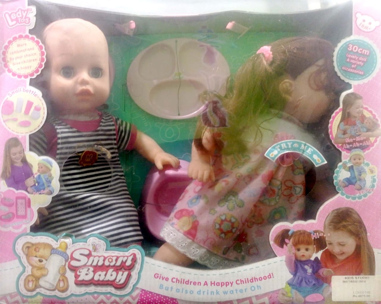 Interactive Doll with 12 Types of Sounds and Accessories