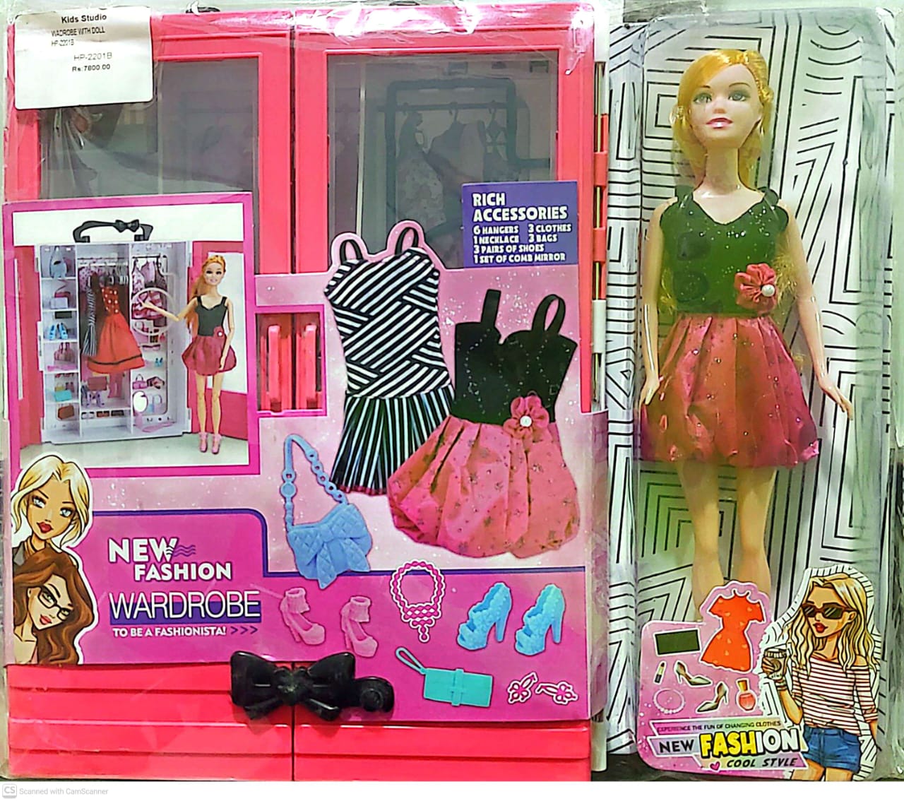 New Fashion Doll Set with Wardrobe