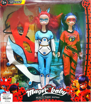 Lady Bug Magic 2 Pcs Of Doll