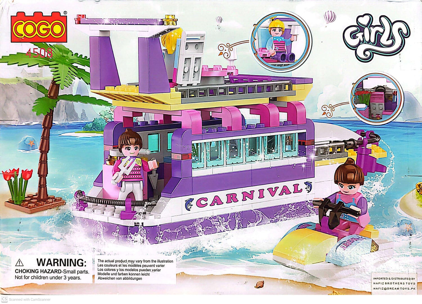 COGO Fashion Girl Yacht Building Blocks Set