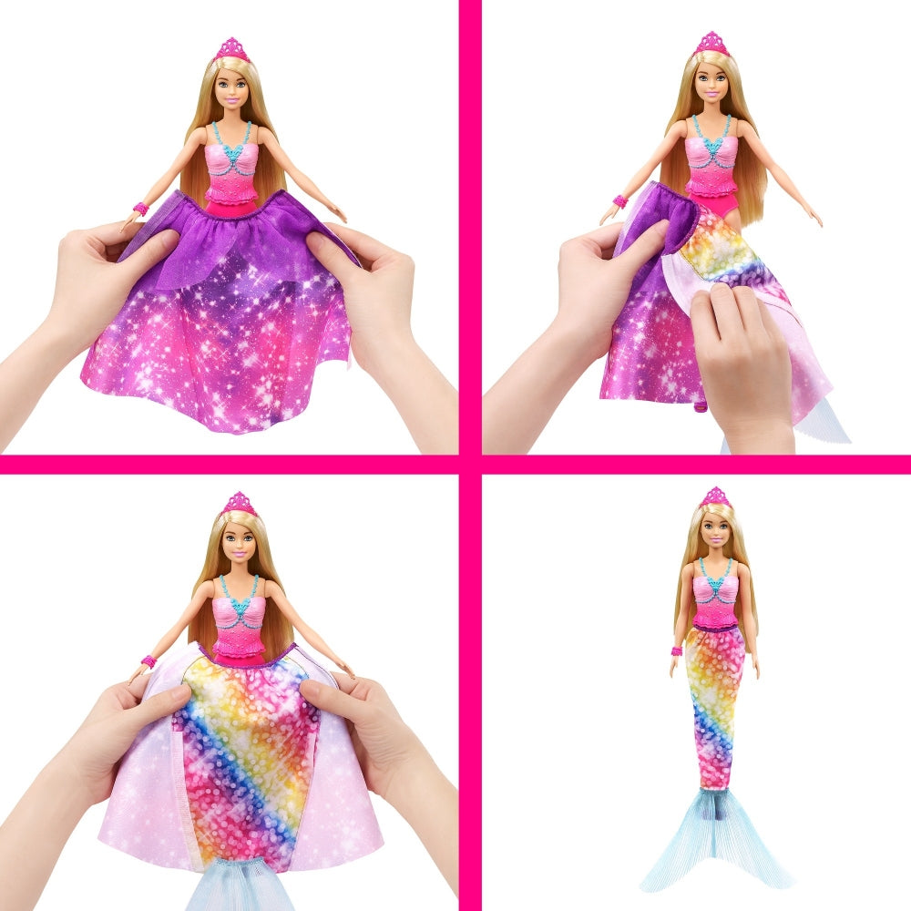 Barbie Dreamtopia 2-in-1 Princess to Mermaid Fashion Transformation Doll