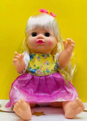 Musical Baby Doll with Feeder