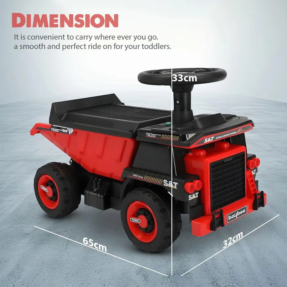 Kids Ride On Truck For Kids with Light & Music | Red