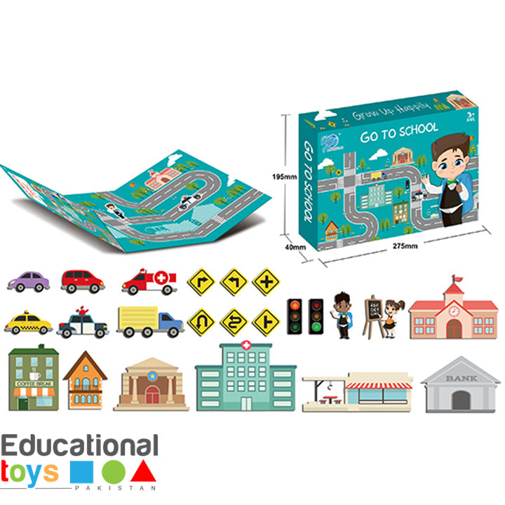 Go to School Magnetic Puzzle