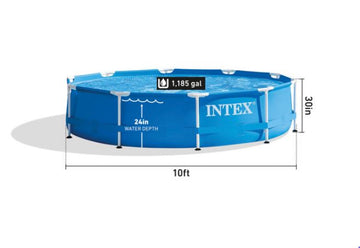 INTEX Round Metal Frame Pool (10ft X 30in)