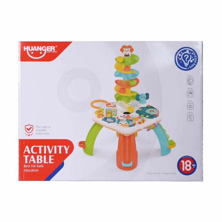 Huanger Multi-Function Plastic Activity Table With Music Lights