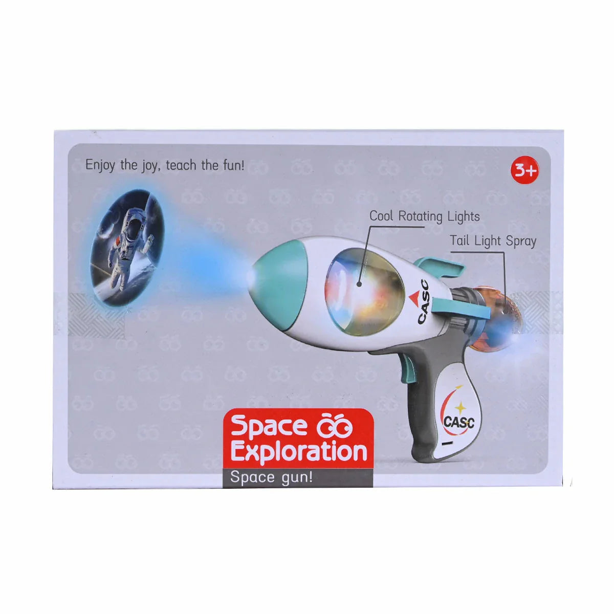 Interactive Space Gun with Light Projection and Sound