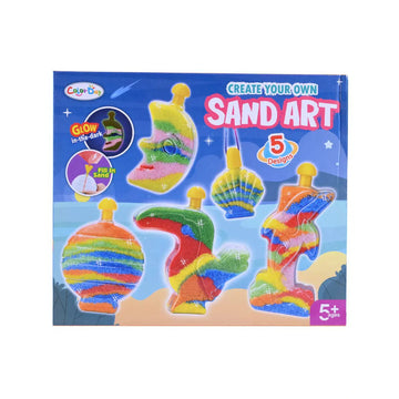Color Day Create Your Own Sand Art Kit - 5 Glow-in-the-Dark Designs