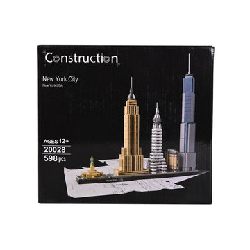 LEPIN Construction New York City Skyline Building Blocks Set 598PCS