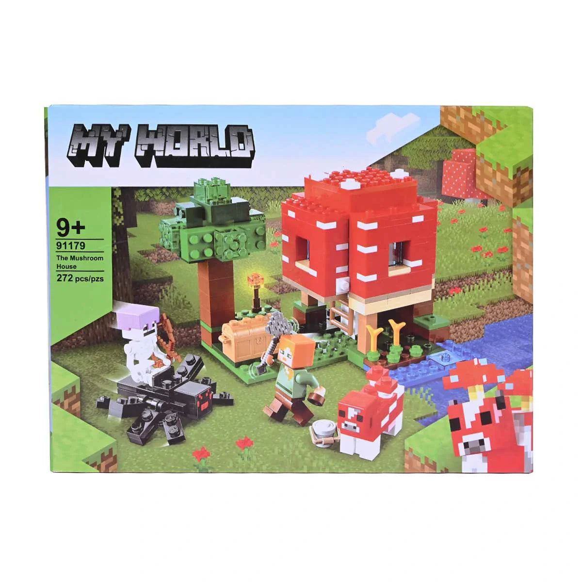 My World The Mushroom House Building Blocks 272 Pcs